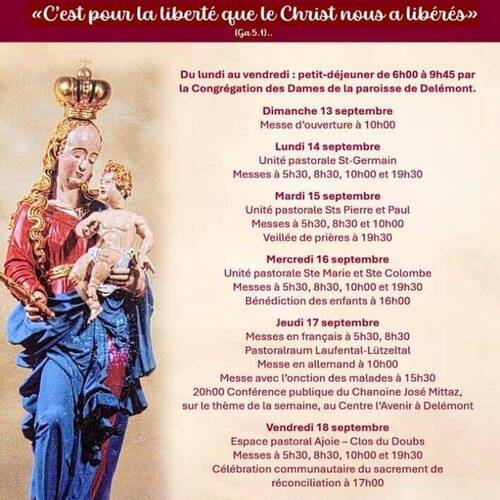La semaine du Vorbourg 2026
