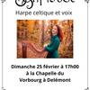 Concert Harpe et voix celtique donné par Chrystel Schlüchter